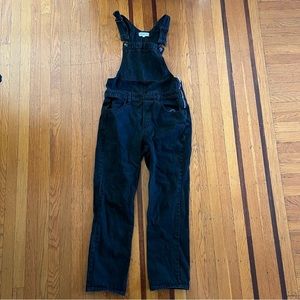 Madewell black overalls jumpsuit denim Womens S Small EUC